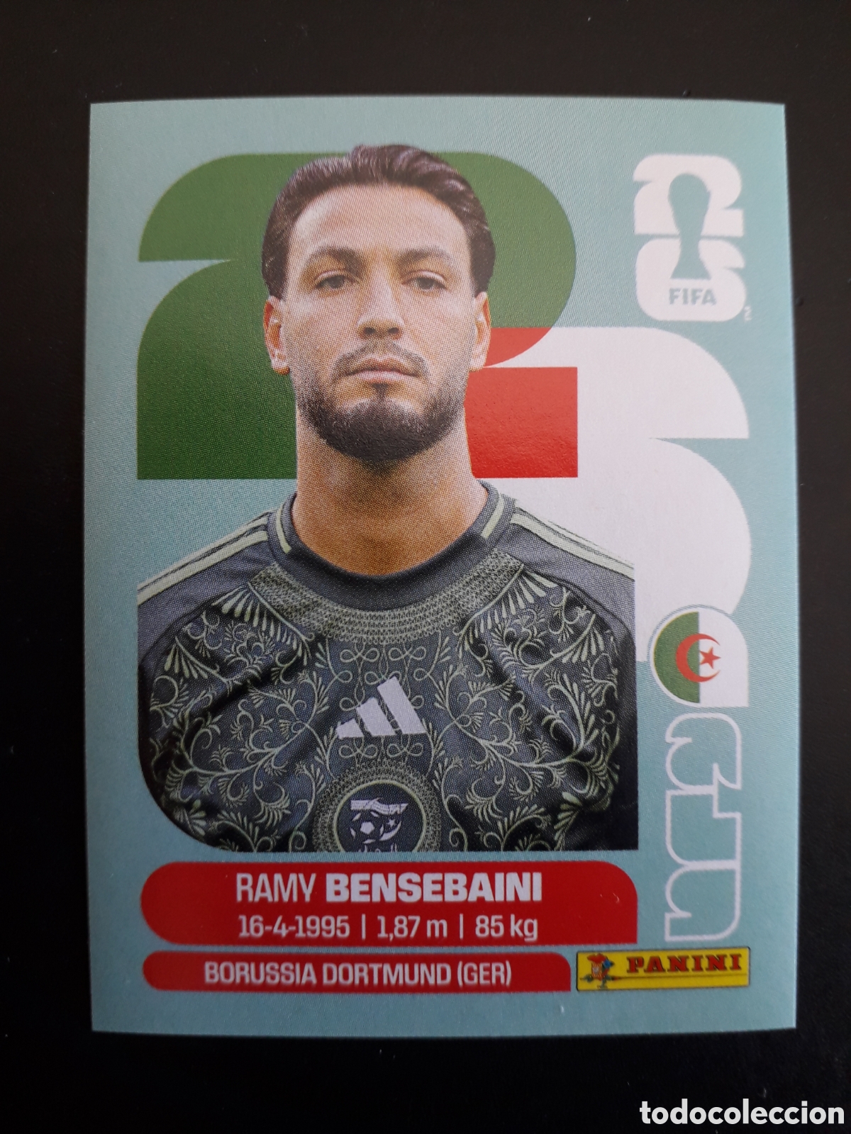 Cromos de f&uacute;tbol: BENSEBAINI ARGELIA ALG 3 MUNDIAL F&Uacute;TBOL 2026 FIFA WORLD CUP PANINI SIN PEGAR PEDIDO M&Iacute;NIMO 3&euro;