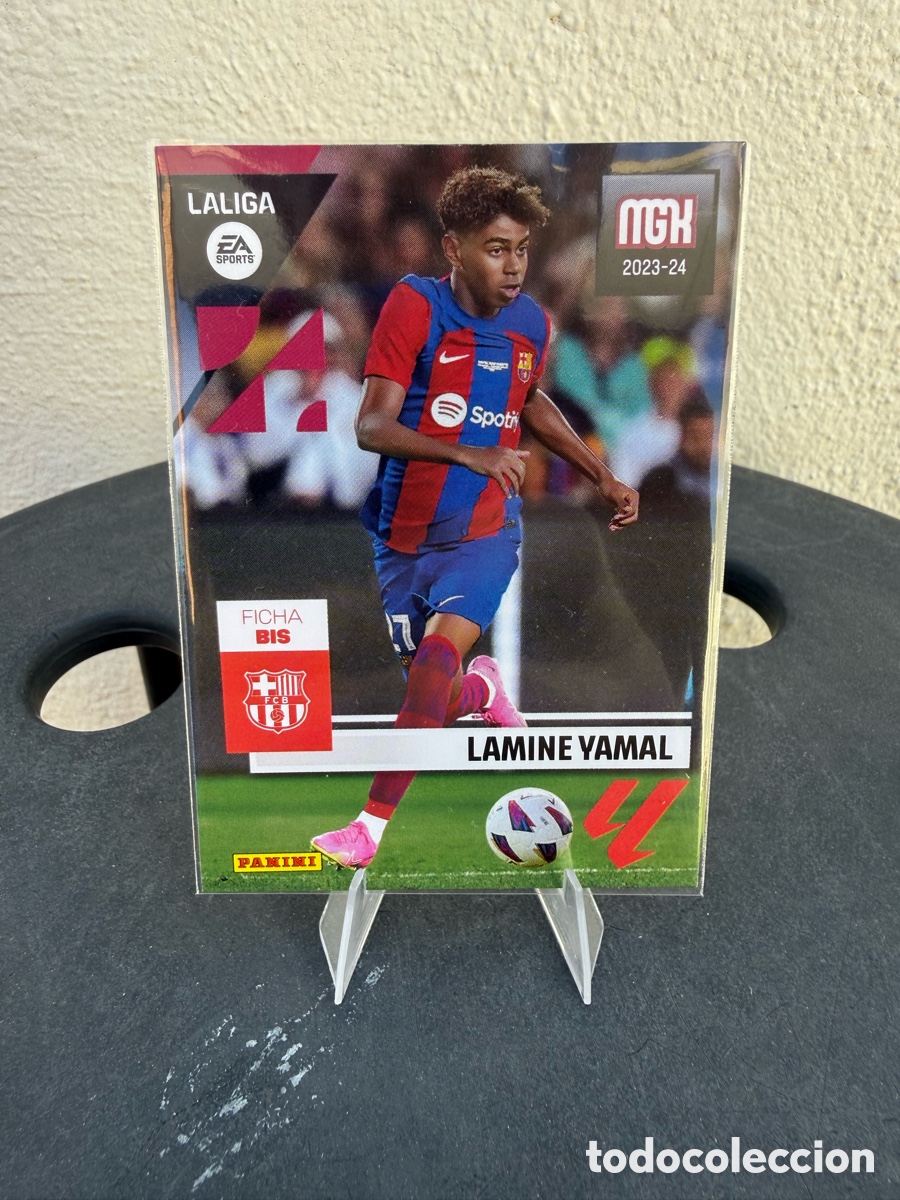 Cromos de f&uacute;tbol: CROMO n&ordm; 108 BIS LAMINE YAMAL ROOKIE BARCELONA MEGACRACKS 2023 2024. PERFECTO VER FOTOS Y LEER DESCR
