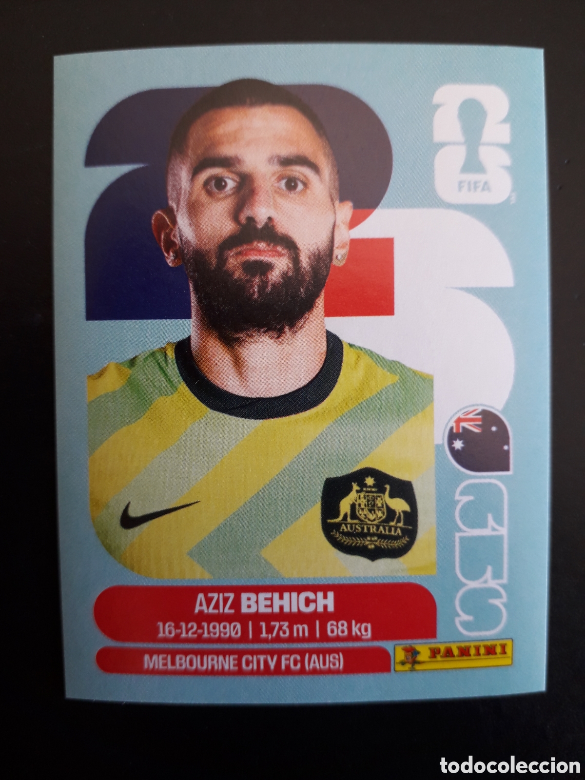 Cartes &agrave; collectionner de Football: BEHICH AUSTRALIA AUS 7 MUNDIAL F&Uacute;TBOL 2026 FIFA WORLD CUP PANINI SIN PEGAR PEDIDO M&Iacute;NIMO 3&euro;