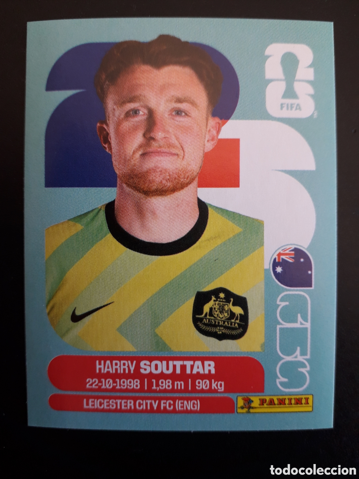 Cartes &agrave; collectionner de Football: SOUTTAR AUSTRALIA AUS 4 MUNDIAL F&Uacute;TBOL 2026 FIFA WORLD CUP PANINI SIN PEGAR PEDIDO M&Iacute;NIMO 3&euro;