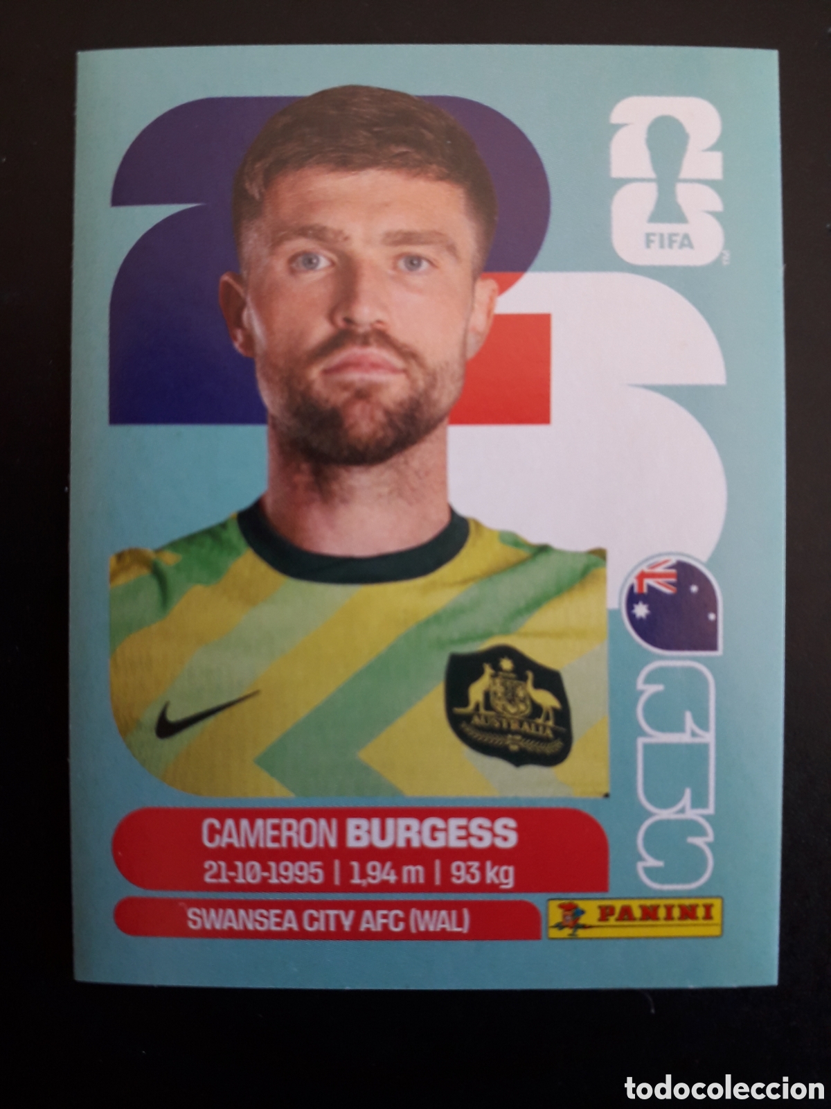 Football Stickers: BURGESS AUSTRALIA AUS 8 MUNDIAL F&Uacute;TBOL 2026 FIFA WORLD CUP PANINI SIN PEGAR PEDIDO M&Iacute;NIMO 3&euro;