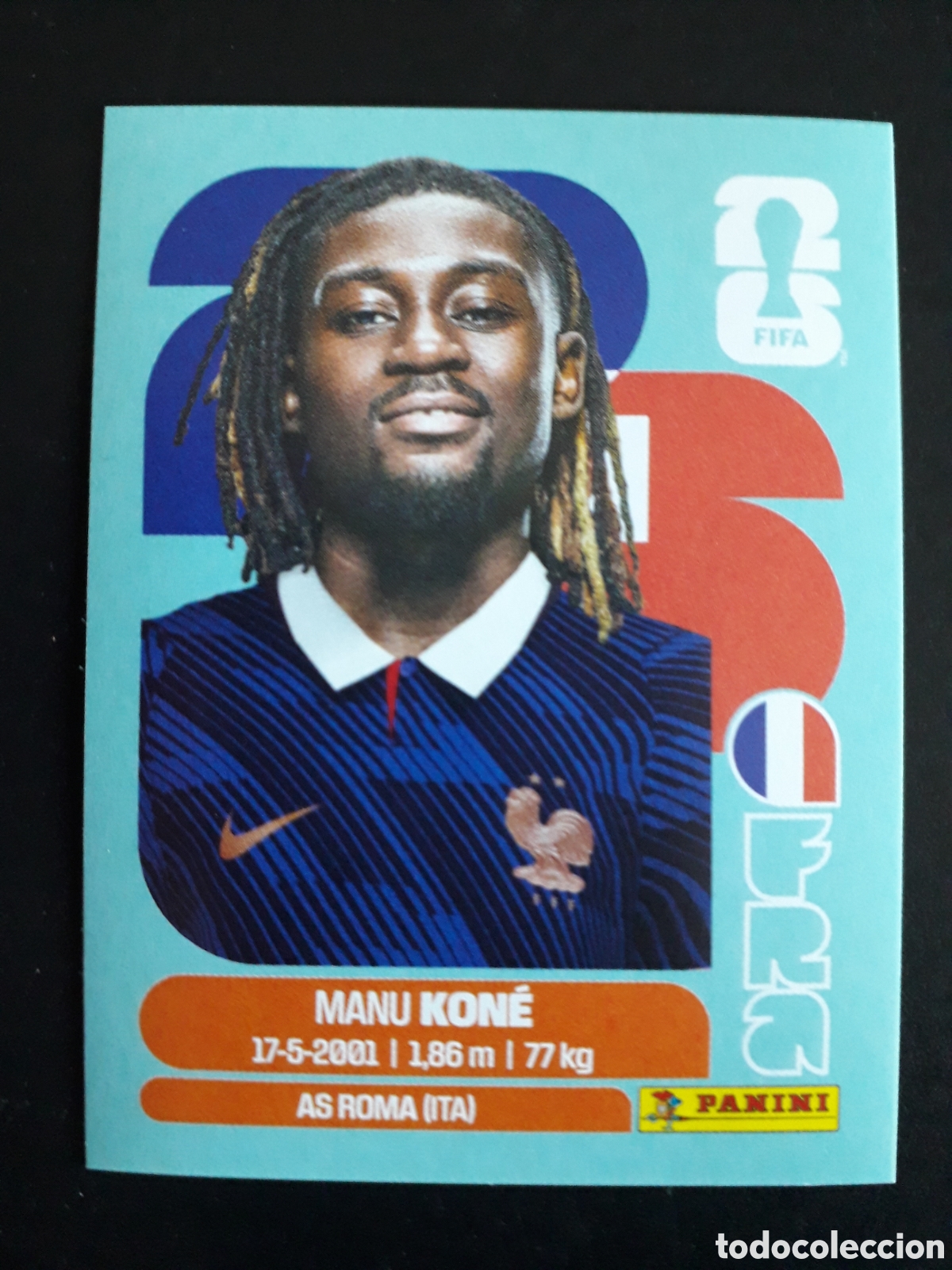 Football Stickers: KON&Eacute; FRANCIA FRA 11 MUNDIAL F&Uacute;TBOL 2026 FIFA WORLD CUP PANINI SIN PEGAR PEDIDO M&Iacute;NIMO 3&euro;