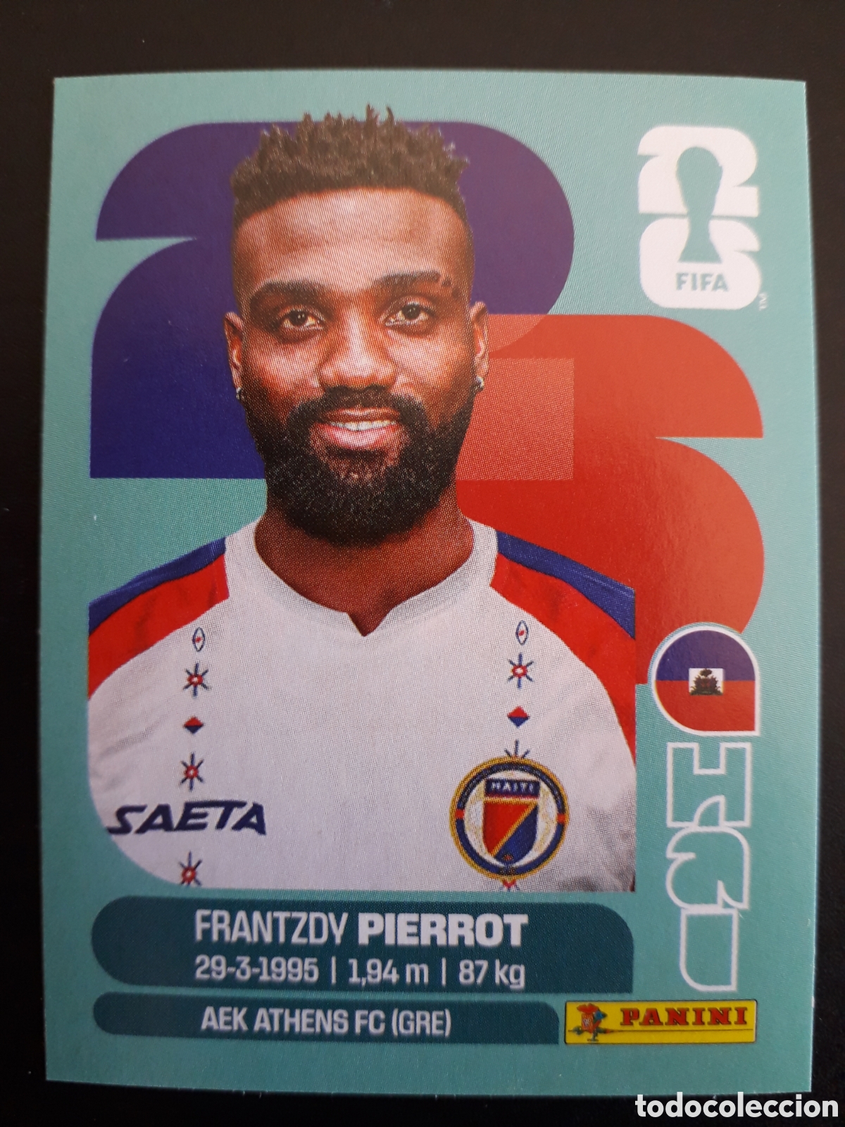 Cromos de f&uacute;tbol: PIERROT HAIT&Iacute; HAI 20 MUNDIAL F&Uacute;TBOL 2026 FIFA WORLD CUP PANINI SIN PEGAR PEDIDO M&Iacute;NIMO 3&euro;