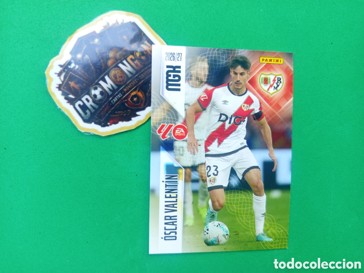 Football Stickers: ❇️ CROMO ⚽ CARD &Oacute;SCAR VALENT&Iacute;N RAYO VALLECANO 300 MEGACRACKS LIGA 26 27 MGKS 2026 2027 ❇️