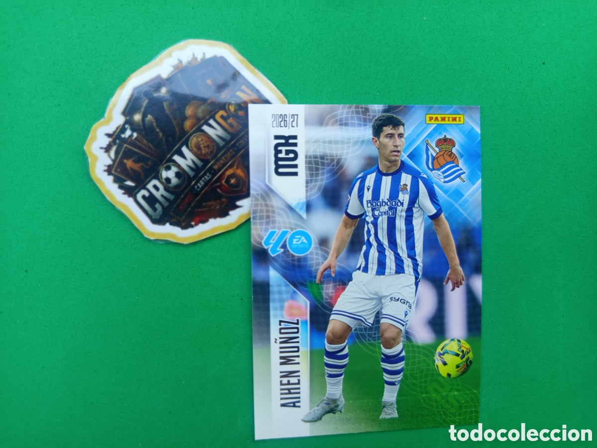 Cartes &agrave; collectionner de Football: ❇️ CROMO ⚽ CARD AIHEN MU&Ntilde;OZ REAL SOCIEDAD 314 MEGACRACKS LIGA 26 27 MGKS 2026 2027 ❇️