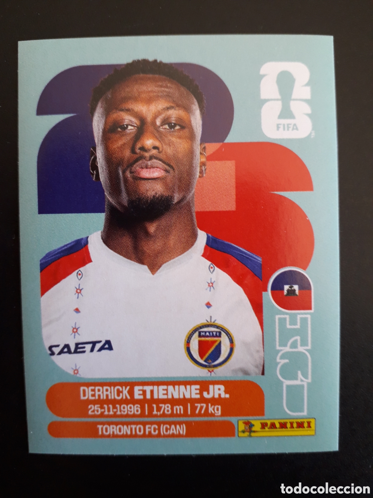 Cromos de f&uacute;tbol: ETIENNE JR. HAIT&Iacute; HAI 15 MUNDIAL F&Uacute;TBOL 2026 FIFA WORLD CUP PANINI SIN PEGAR PEDIDO M&Iacute;NIMO 3&euro;