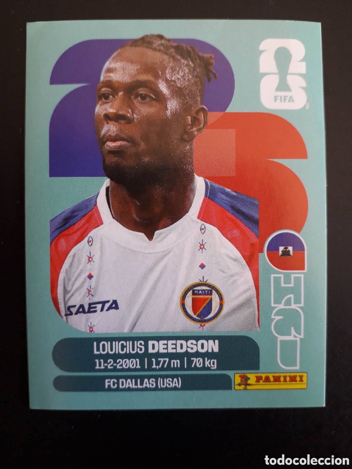 Cromos de f&uacute;tbol: DEEDSON HAIT&Iacute; HAI 19 MUNDIAL F&Uacute;TBOL 2026 FIFA WORLD CUP PANINI SIN PEGAR PEDIDO M&Iacute;NIMO 3&euro;.