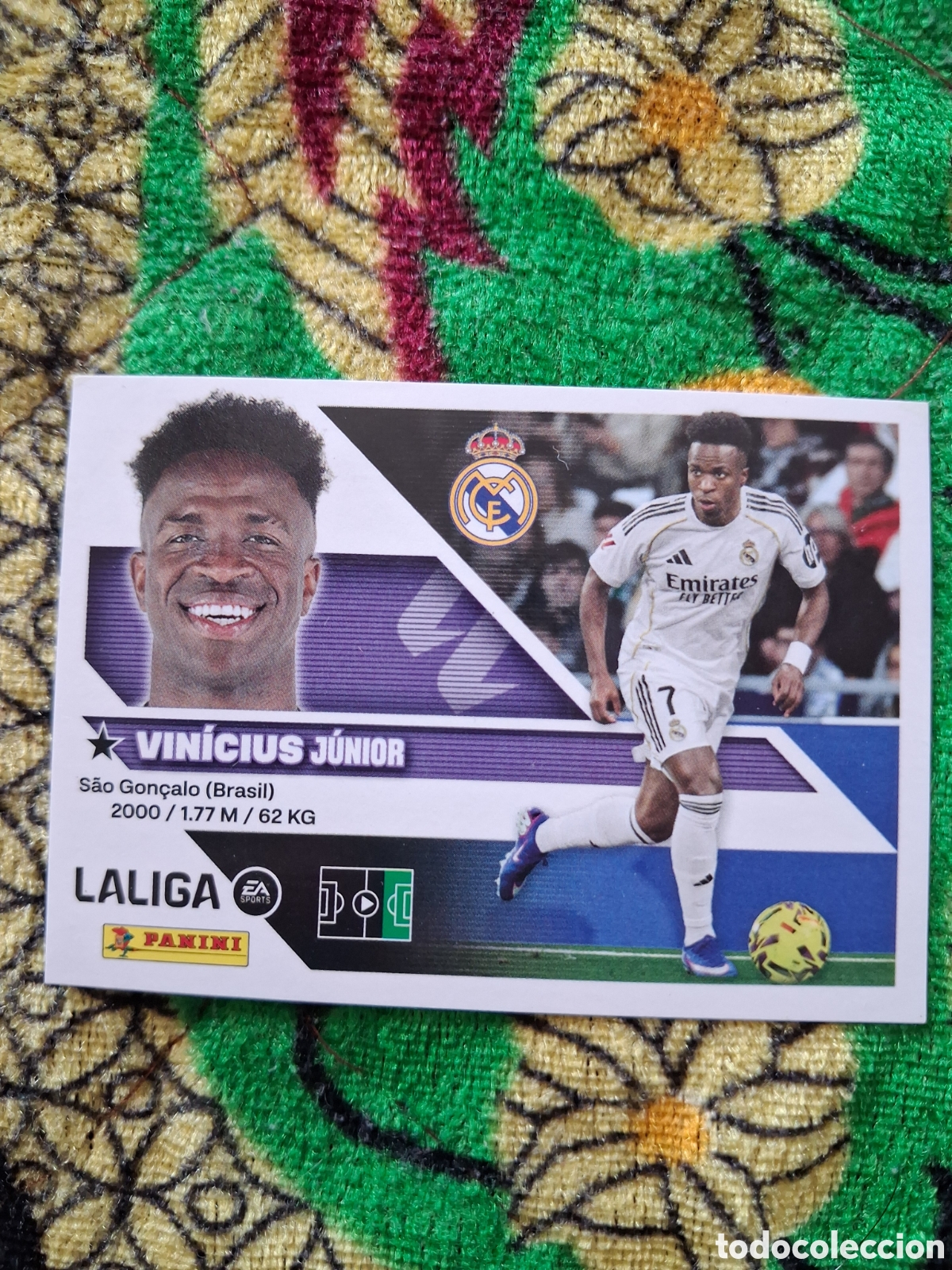 Cromos de Futebol: L1 VINICIUS REAL MADRID LIGA ESTE 2026 2027 26 27 NUNCA PEGADO SIN PEGAR