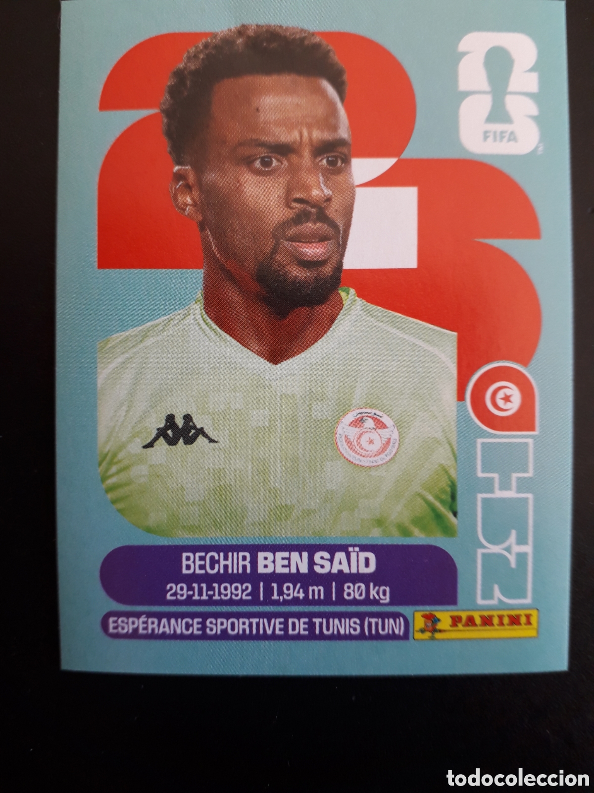 Cromos de f&uacute;tbol: BEN SA&Iuml;D T&Uacute;NEZ TUN 2 MUNDIAL F&Uacute;TBOL 2026 FIFA WORLD CUP PANINI SIN PEGAR PEDIDO M&Iacute;NIMO 3&euro;