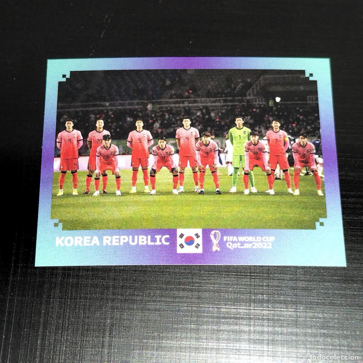 Cromos de f&uacute;tbol: KOR 1 SELECCION EQUIPO REBUBLICA DE COREA CROMOS STICKER MUNDIAL QTAR 22 2022 FIFA WORLD CUP PANINI