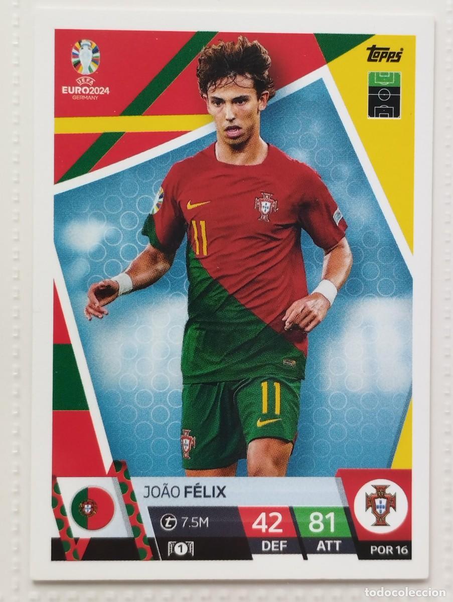 Cromos de f&uacute;tbol: CROMO CARD EURO 24 EUROCOPA 2024 MATCH ATTAX PORTUGAL POR16 JOAO FELIX