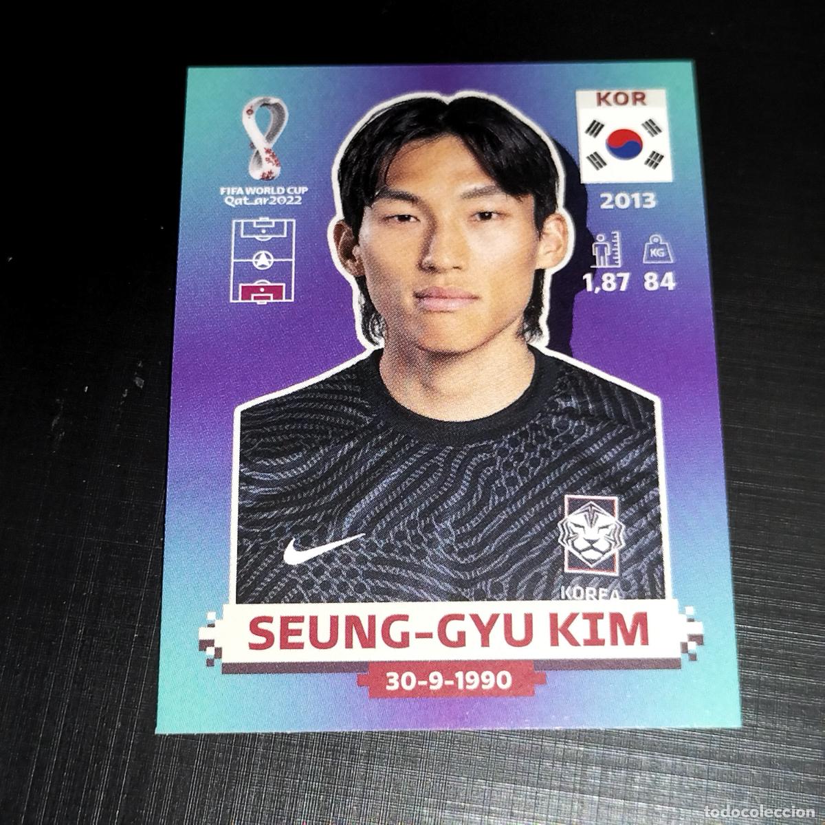 Cromos de f&uacute;tbol: KOR 3 SEUNG-GYU KIM REBUBLICA DE COREA CROMOS STICKER MUNDIAL QTAR 22 2022 FIFA WORLD CUP PANINI