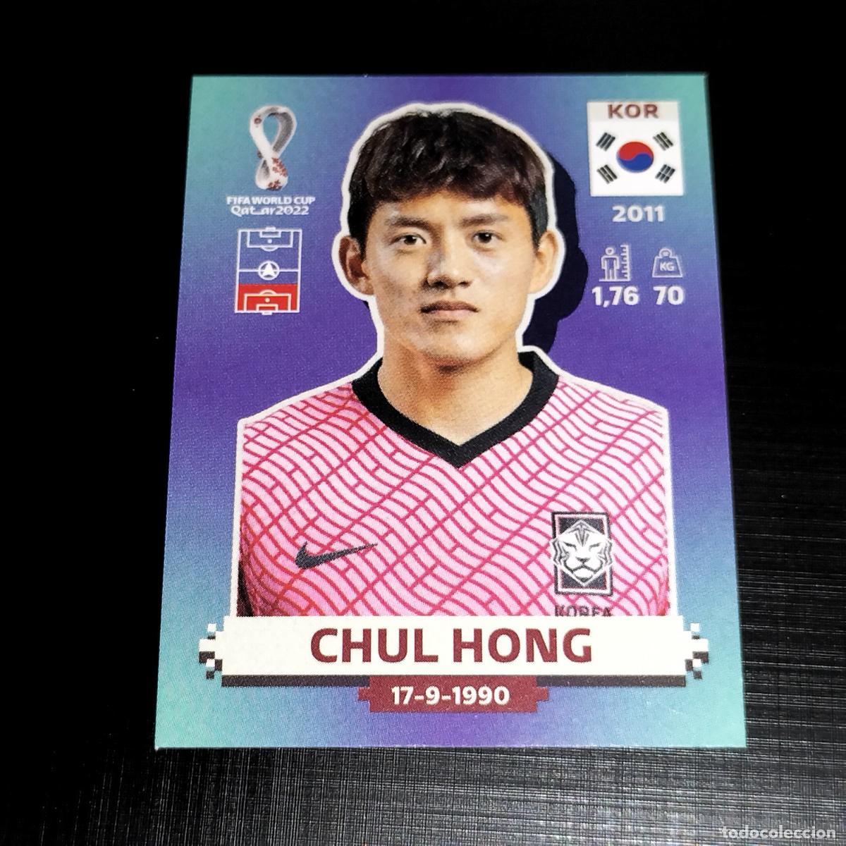 Cromos de f&uacute;tbol: KOR 5 CHUL HONG REBUBLICA DE COREA CROMOS STICKER MUNDIAL QTAR 22 2022 FIFA WORLD CUP PANINI