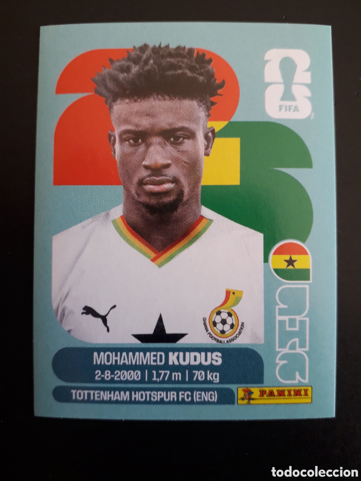 Figurine di Calcio: KUDUS GHANA GHA 14 MUNDIAL F&Uacute;TBOL 2026 FIFA WORLD CUP PANINI SIN PEGAR PEDIDO M&Iacute;NIMO 3&euro;