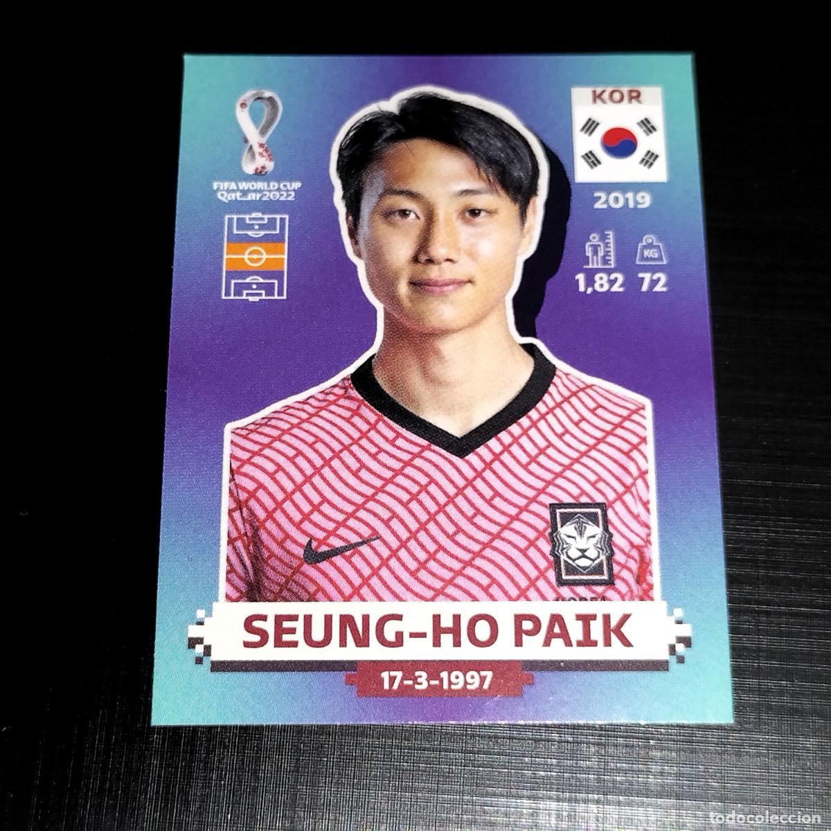 Figurine di Calcio: KOR 14 SEUNG-HO PAIK REBUBLICA DE COREA CROMOS STICKER MUNDIAL QTAR 22 2022 FIFA WORLD CUP PANINI