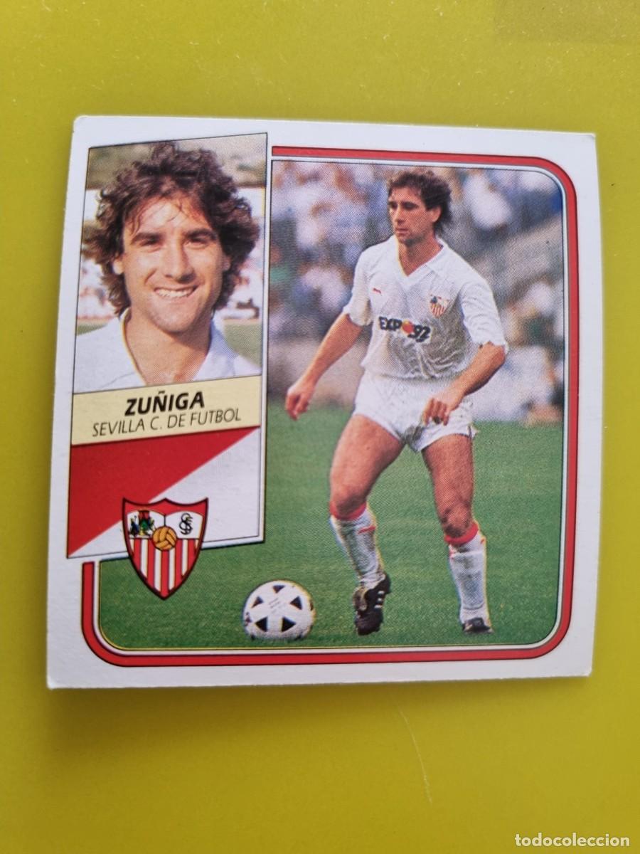 Cromos de f&uacute;tbol: CROMO FUTBOL LIGA ESTE 89 90 1989 1990 NUNCA PEGADO SIN PEGAR ZU&Ntilde;IGA SEVILLA CF AR926