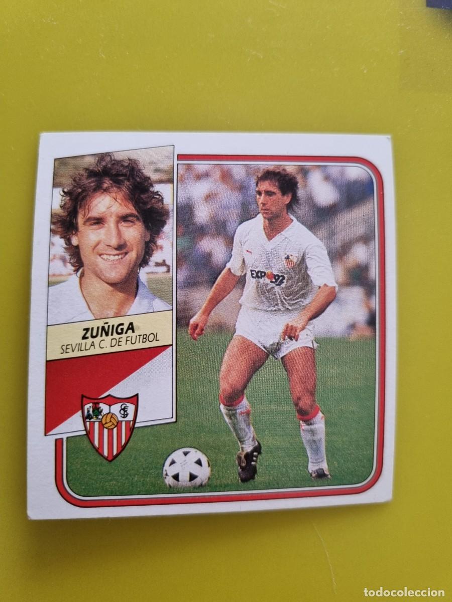 Cromos de f&uacute;tbol: CROMO FUTBOL LIGA ESTE 89 90 1989 1990 NUNCA PEGADO SIN PEGAR ZU&Ntilde;IGA SEVILLA CF AR926