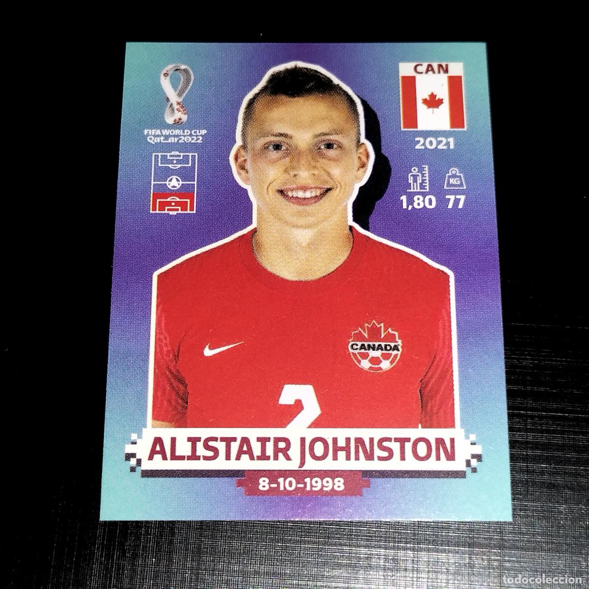 Cromos de f&uacute;tbol: CAN 7 ALISTAIR JOHNSTON CANADA CROMOS STICKER MUNDIAL QTAR 22 2022 FIFA WORLD CUP PANINI