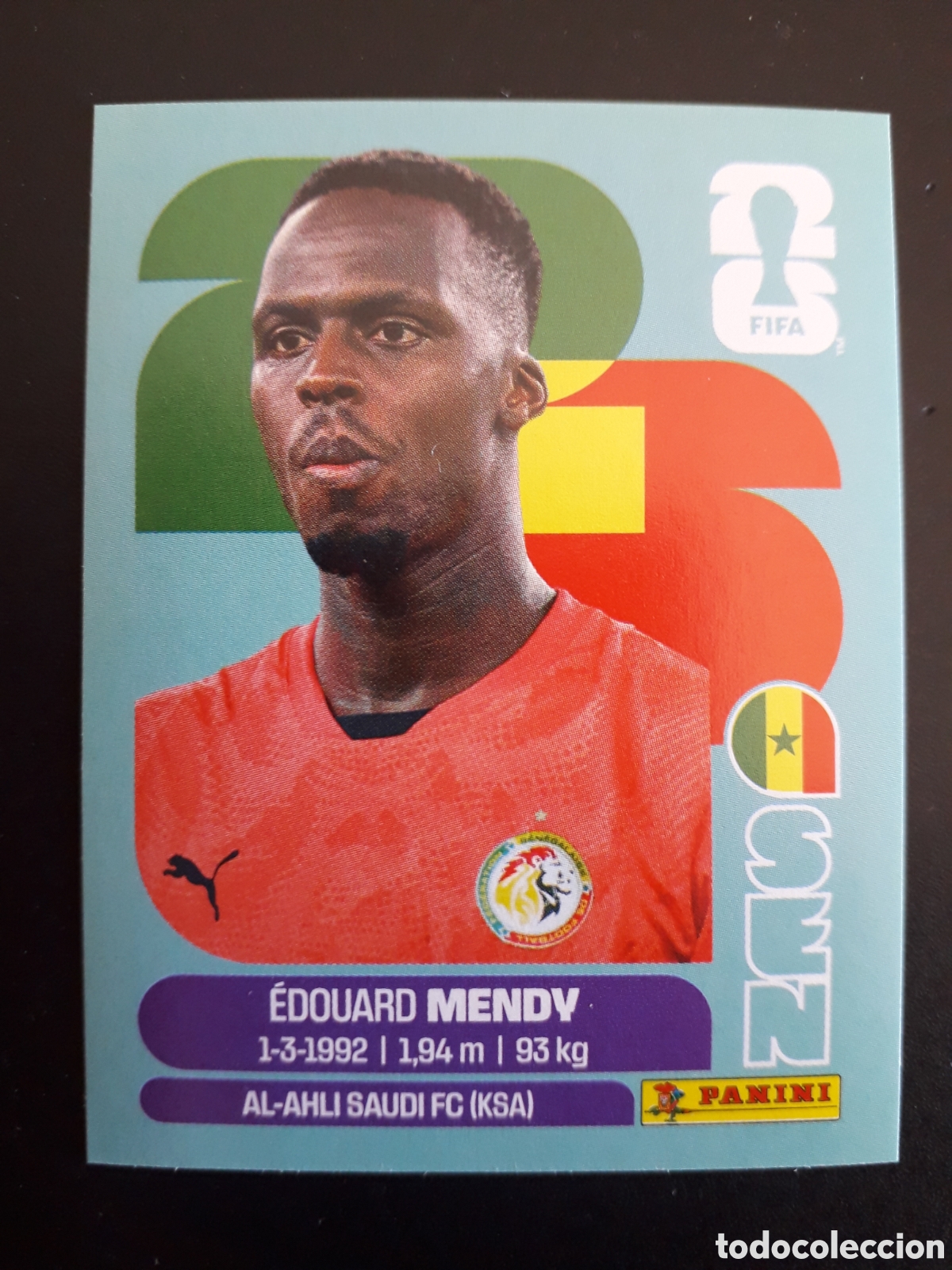 Cromos de f&uacute;tbol: MENDY SENEGAL SEN 2 MUNDIAL F&Uacute;TBOL 2026 FIFA WORLD CUP PANINI SIN PEGAR PEDIDO M&Iacute;NIMO 3&euro;