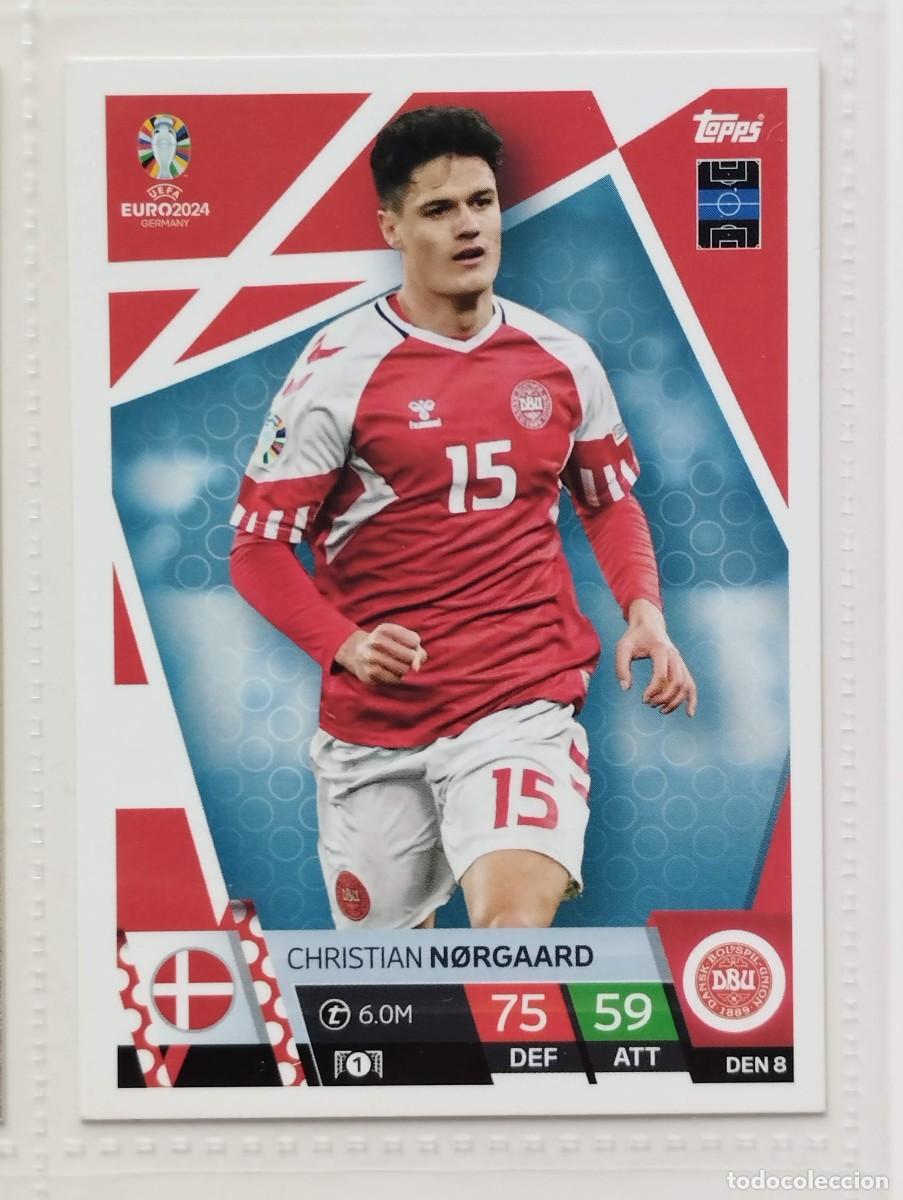 Figurine di Calcio: CROMO CARD EURO 24 EUROCOPA 2024 MATCH ATTAX DINAMARCA DEN 8 CHRISTIAN NORGAARD