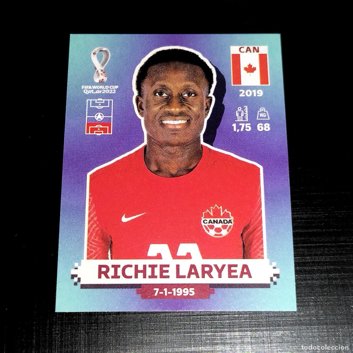 Cromos de f&uacute;tbol: CAN 8 RICHIE LARYEA CANADA CROMOS STICKER MUNDIAL QTAR 22 2022 FIFA WORLD CUP PANINI