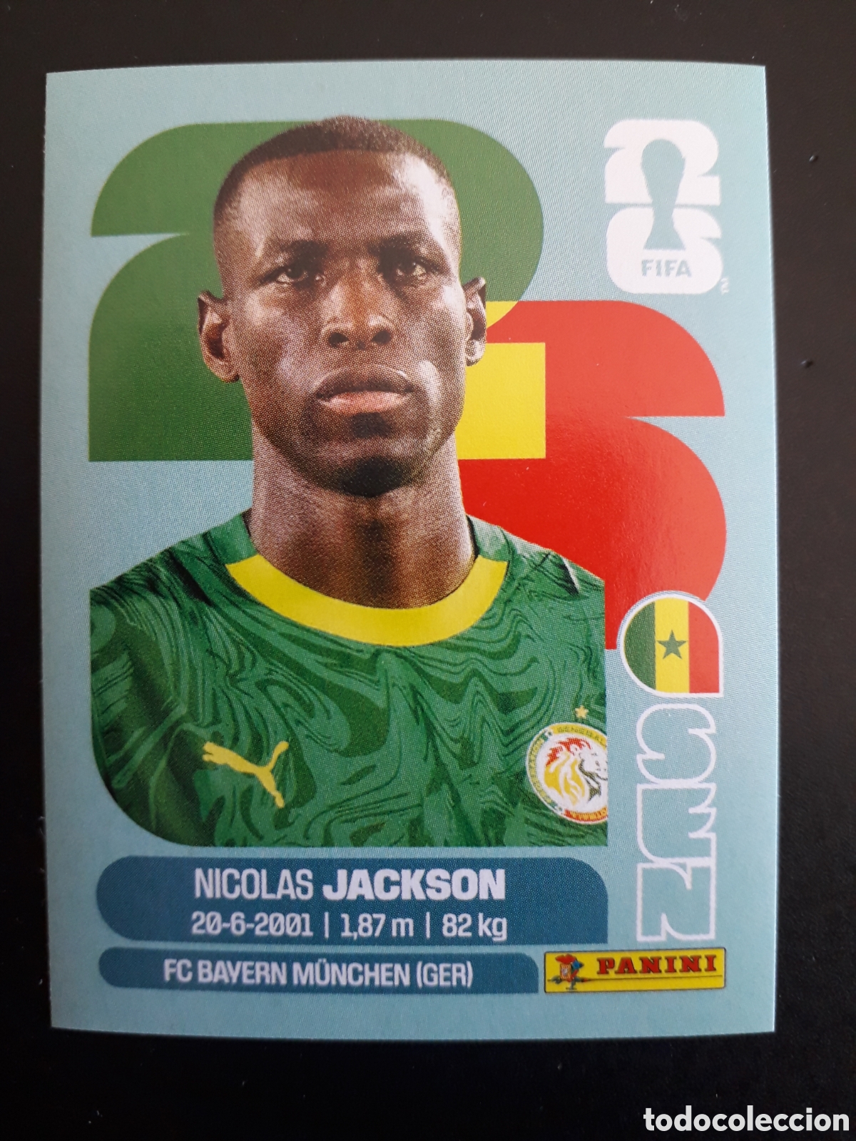 Cromos de Futebol: JACKSON SENEGAL SEN 19 MUNDIAL F&Uacute;TBOL 2026 FIFA WORLD CUP PANINI SIN PEGAR PEDIDO M&Iacute;NIMO 3&euro;