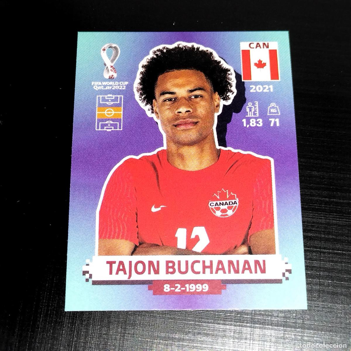 Cromos de f&uacute;tbol: CAN 11 TAJON BUCHANAN CANADA CROMOS STICKER MUNDIAL QTAR 22 2022 FIFA WORLD CUP PANINI