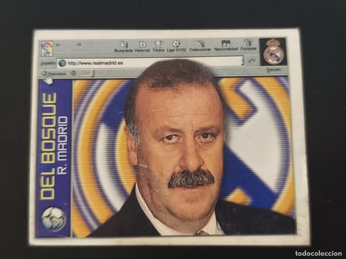 Cromos de f&uacute;tbol: EDICIONES ESTE 2001 2002 01 02 REAL MADRID VICENTE DEL BOSQUE SIN PEGAR