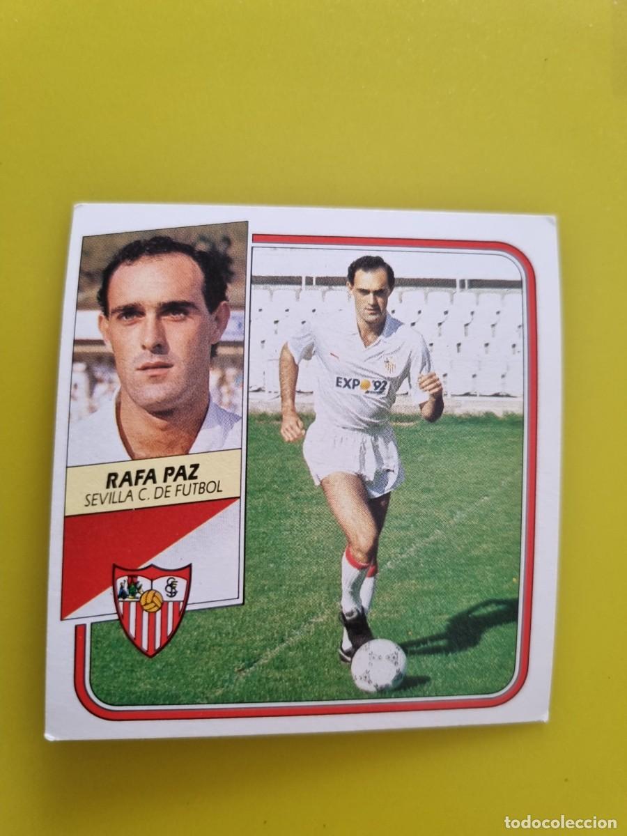 Cromos de f&uacute;tbol: CROMO FUTBOL LIGA ESTE 89 90 1989 1990 NUNCA PEGADO SIN PEGAR RAFA PAZ SEVILLA CF AR926