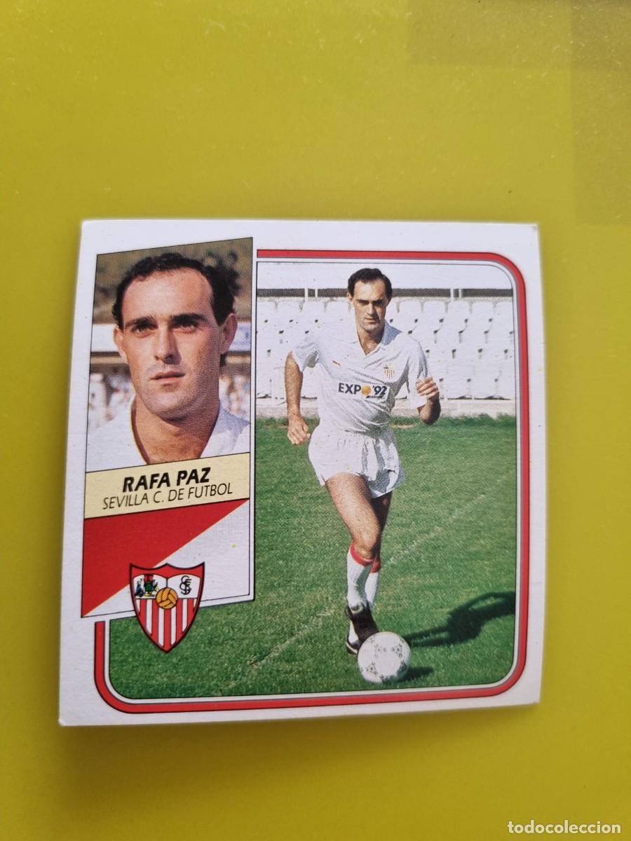 Cromos de f&uacute;tbol: CROMO FUTBOL LIGA ESTE 89 90 1989 1990 NUNCA PEGADO SIN PEGAR RAFA PAZ SEVILLA CF AR926