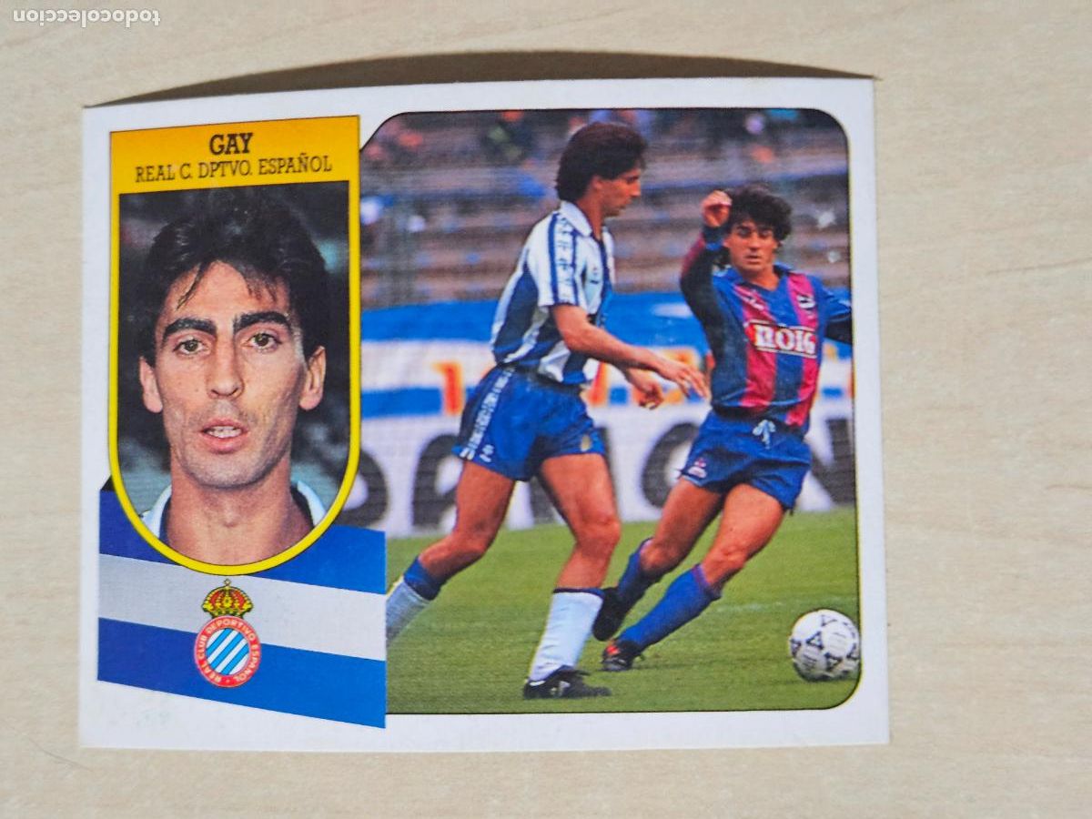 Cromos de f&uacute;tbol: BAJA GAY - LIGA ESTE 1991 92 - CROMO RECUPERADO BUEN ESTADO