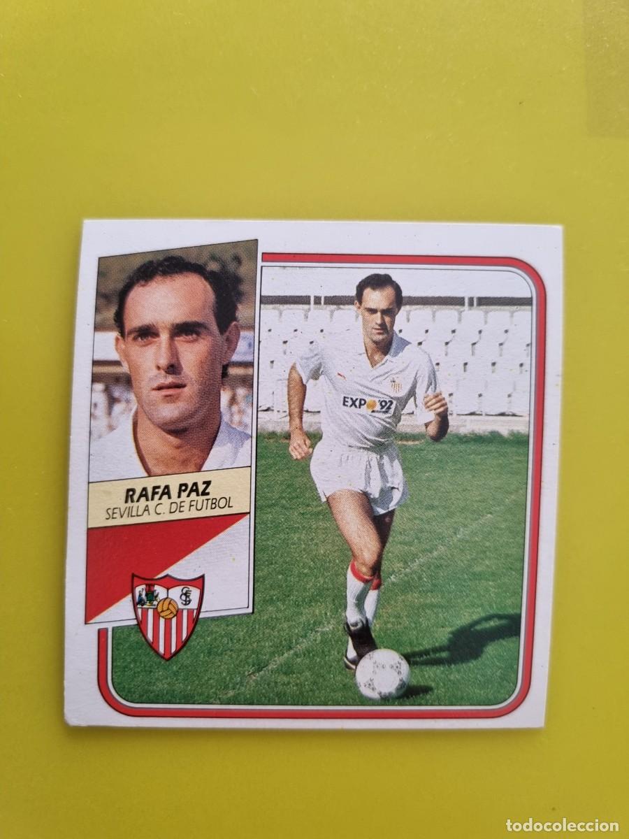 Cromos de f&uacute;tbol: CROMO FUTBOL LIGA ESTE 89 90 1989 1990 NUNCA PEGADO SIN PEGAR RAFA PAZ SEVILLA CF AR926