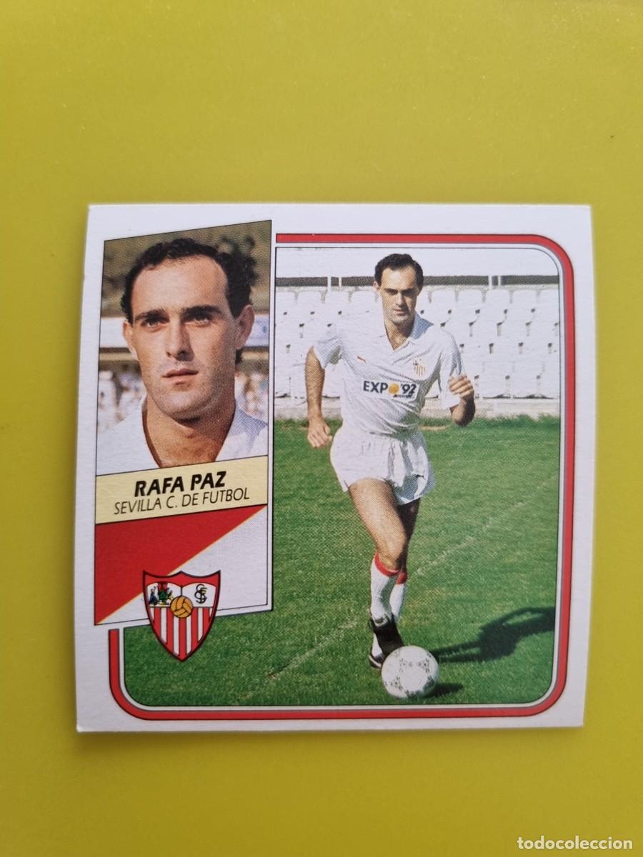 Cromos de f&uacute;tbol: CROMO FUTBOL LIGA ESTE 89 90 1989 1990 NUNCA PEGADO SIN PEGAR RAFA PAZ SEVILLA CF AR926