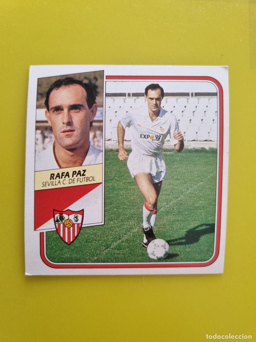 Cromos de f&uacute;tbol: CROMO FUTBOL LIGA ESTE 89 90 1989 1990 NUNCA PEGADO SIN PEGAR RAFA PAZ SEVILLA CF AR926