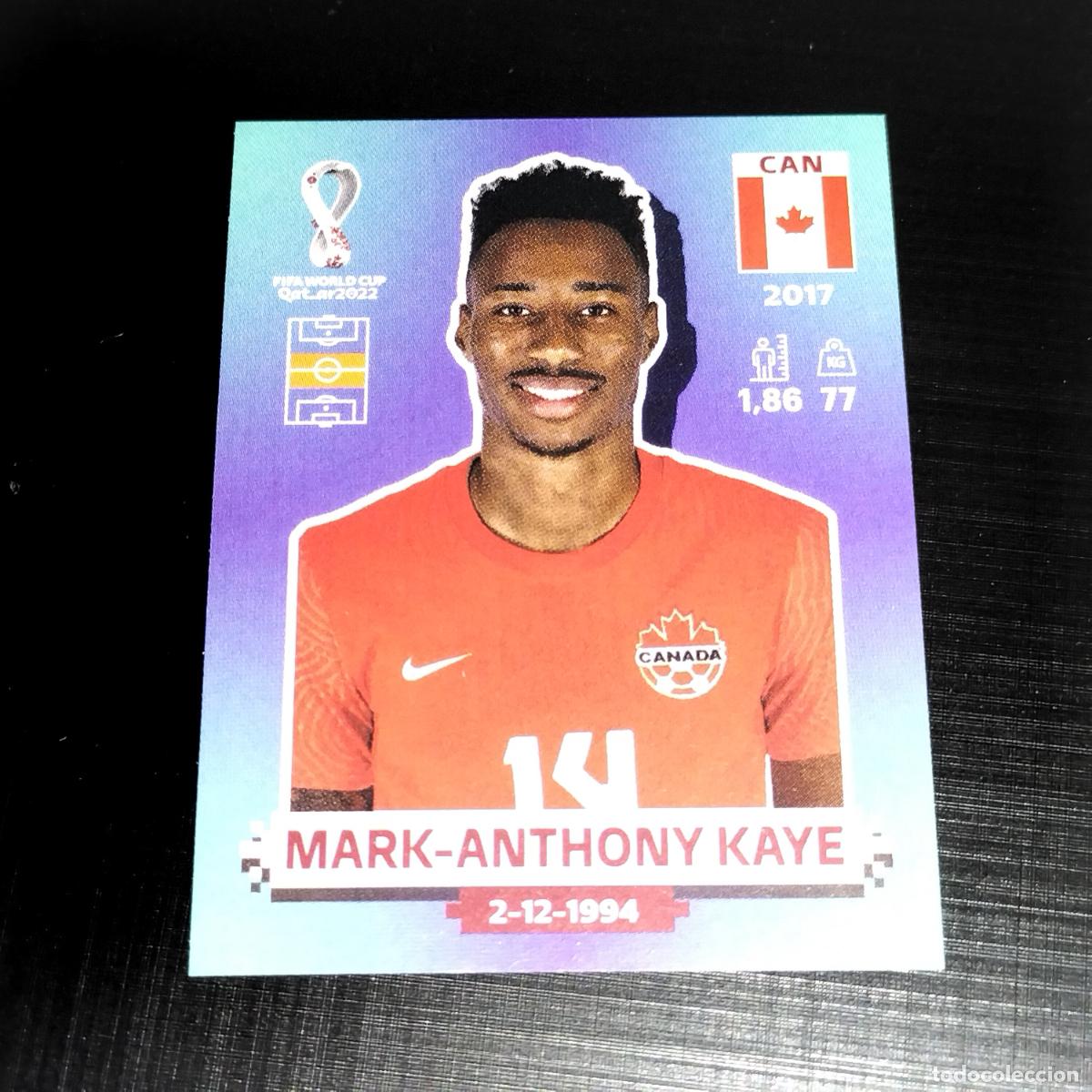 Cromos de f&uacute;tbol: CAN 15 MARK-ANTHONY KAYE CANADA CROMOS STICKER MUNDIAL QTAR 22 2022 FIFA WORLD CUP PANINI