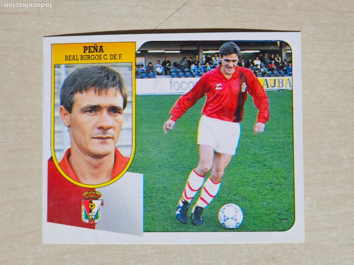 Cromos de f&uacute;tbol: BAJA PE&Ntilde;A - LIGA ESTE 1991 92 - CROMO RECUPERADO BUEN ESTADO