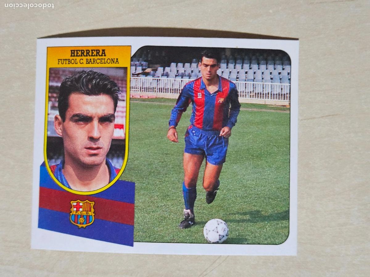Cromos de f&uacute;tbol: BAJA HERRERA - LIGA ESTE 1991 92 - CROMO RECUPERADO BUEN ESTADO
