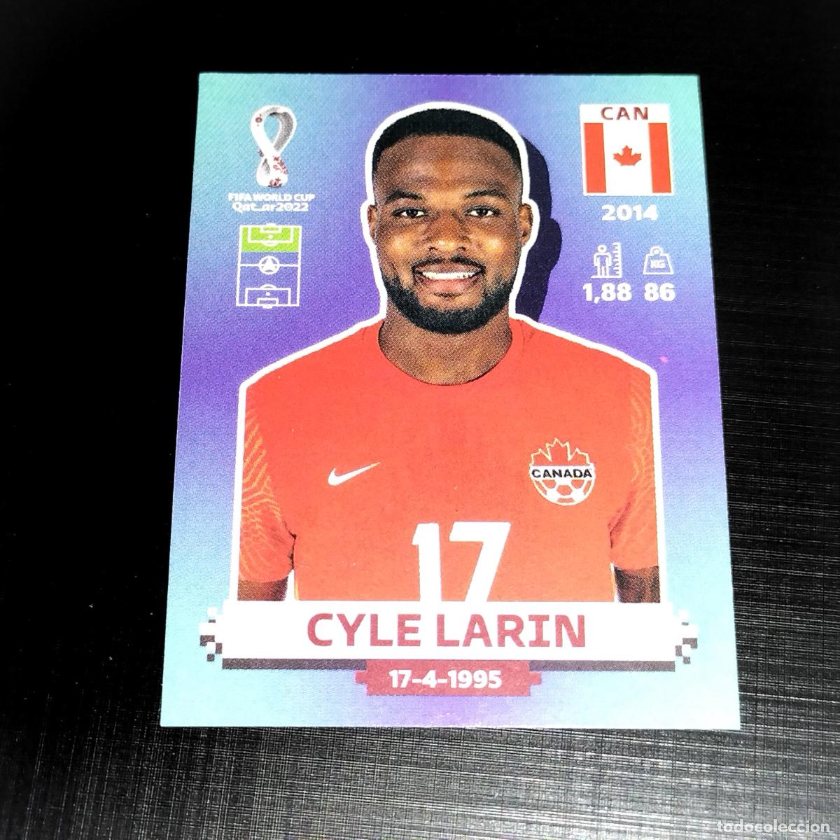Cromos de f&uacute;tbol: CAN 20 CYLE LARIN CANADA CROMOS STICKER MUNDIAL QTAR 22 2022 FIFA WORLD CUP PANINI