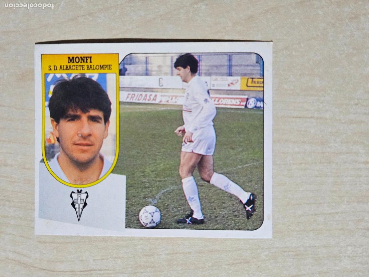 Cromos de f&uacute;tbol: BAJA MONFI - LIGA ESTE 1991 92 - CROMO RECUPERADO BUEN ESTADO