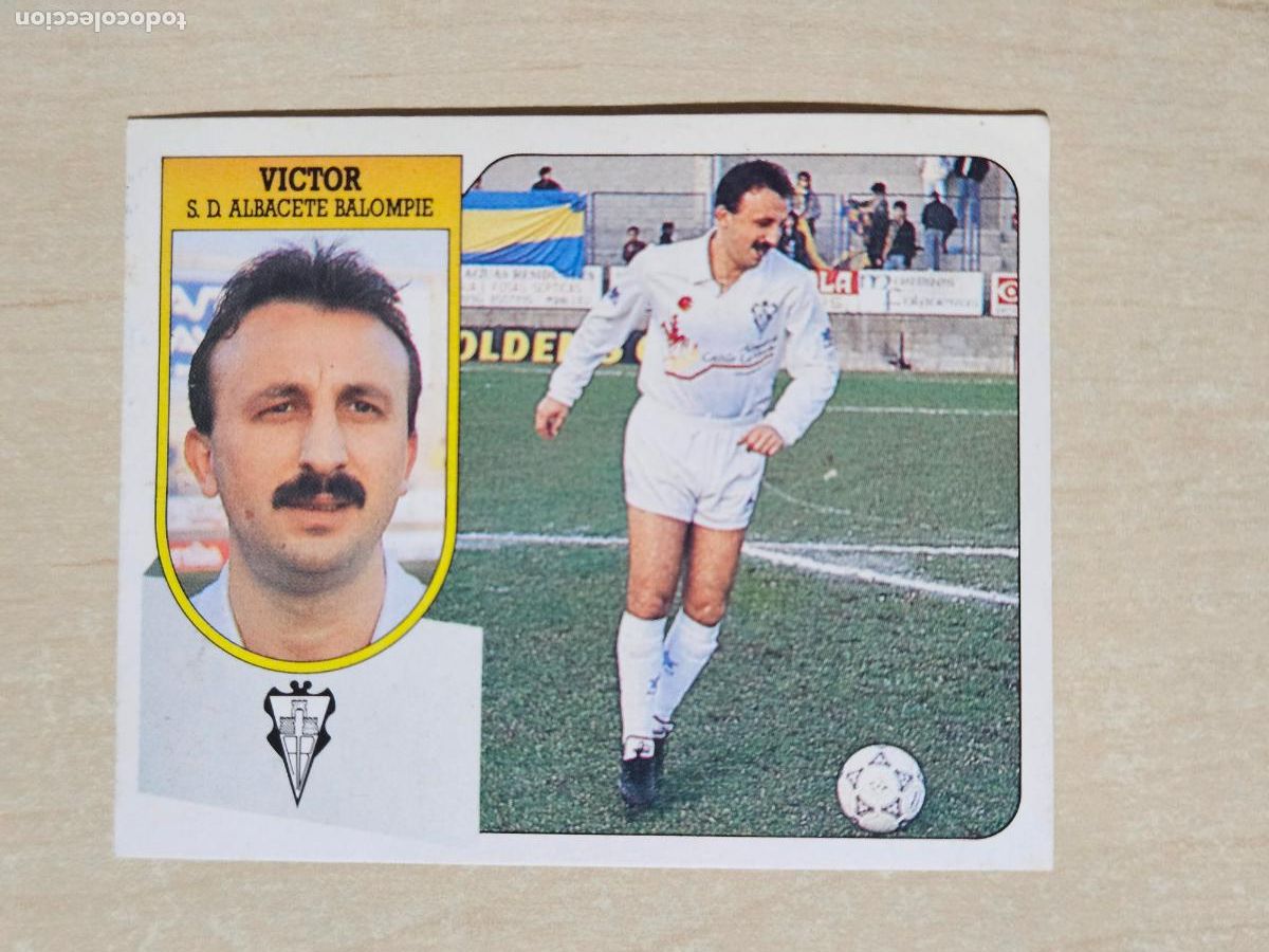 Cromos de f&uacute;tbol: BAJA VICTOR - LIGA ESTE 1991 92 - CROMO RECUPERADO BUEN ESTADO