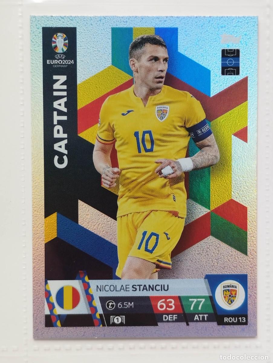 Cromos de f&uacute;tbol: CROMO CARD EURO 24 EUROCOPA 2024 MATCH ATTAX RUMANIA ROU13 NICOLAE STANCIU CAPTAIN
