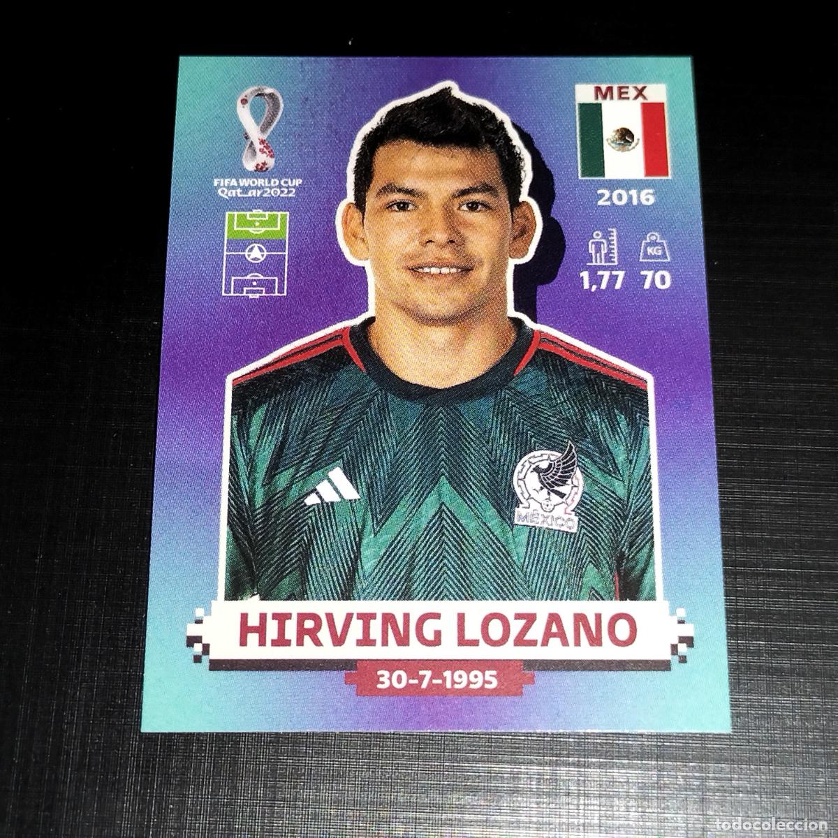 Figurine di Calcio: MEX 20 HIRVING LOZANO MEXICO CROMOS STICKER MUNDIAL QTAR 22 2022 FIFA WORLD CUP PANINI