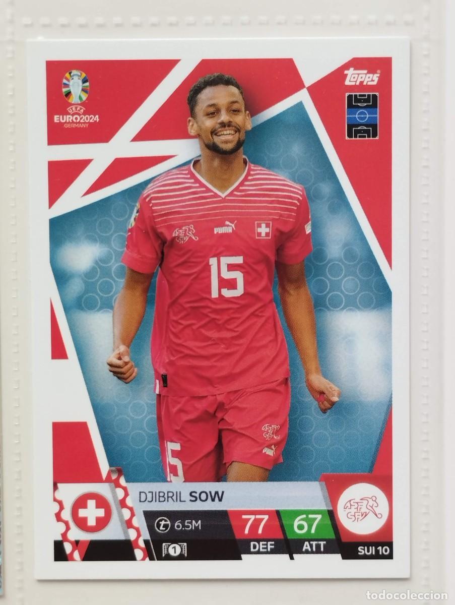 Cromos de f&uacute;tbol: CROMO CARD EURO 24 EUROCOPA 2024 MATCH ATTAX SUIZA SUI10 DJIBRIL SOW
