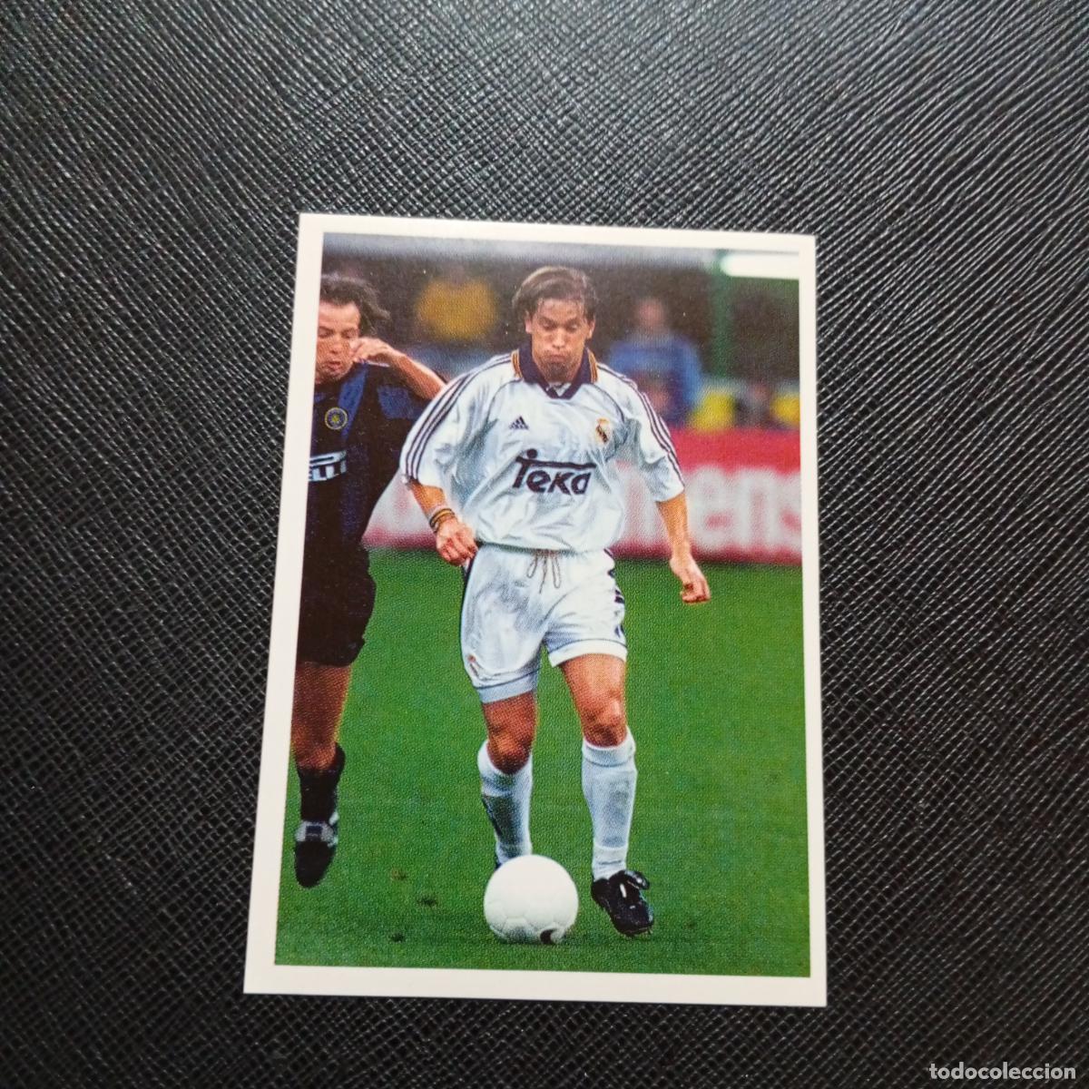 Figurine di Calcio: 150 MICHEL SALGADO REAL MADRID MARCA 1999 CROMO CAMPEONES DE EUROPA 99 - SIN PEGAR - A70 PG505