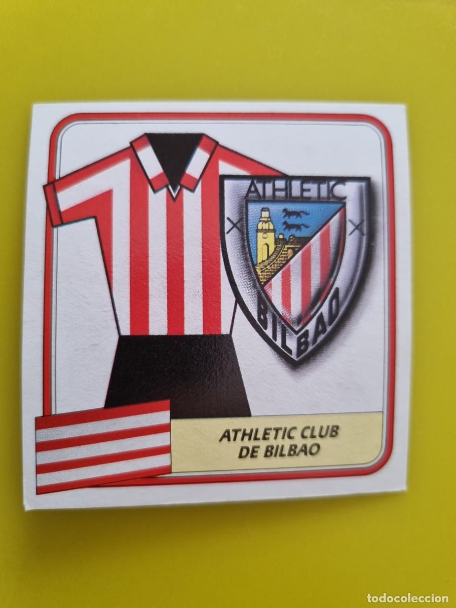 Cromos de f&uacute;tbol: CROMO FUTBOL LIGA ESTE 89 90 1989 1990 NUNCA PEGADO SIN PEGAR ATH BILBAO UNIFORME Y ESCUDO AR926