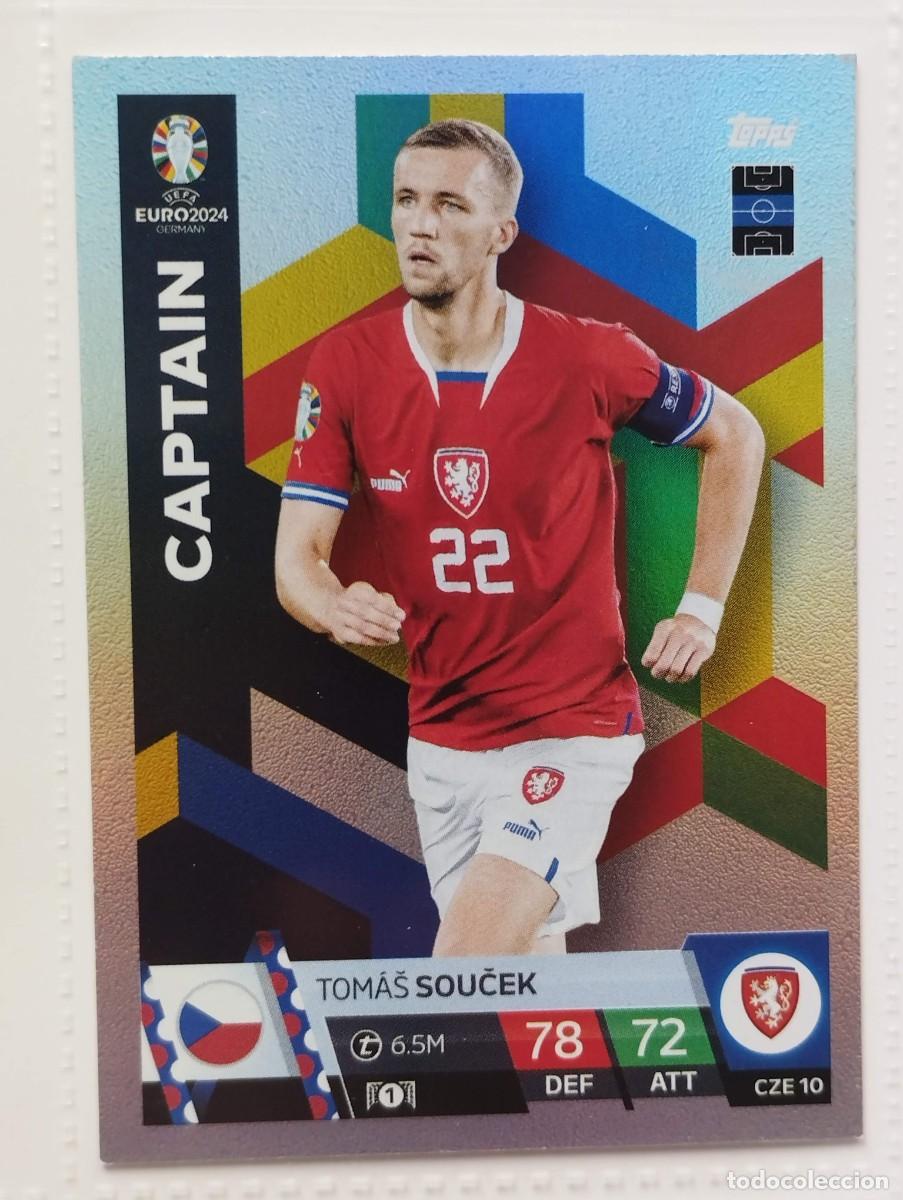 Cromos de f&uacute;tbol: CROMO CARD EURO 24 EUROCOPA 2024 MATCH ATTAX REPUBLICA CHECA CZE10 SOUCEK CAPTAIN