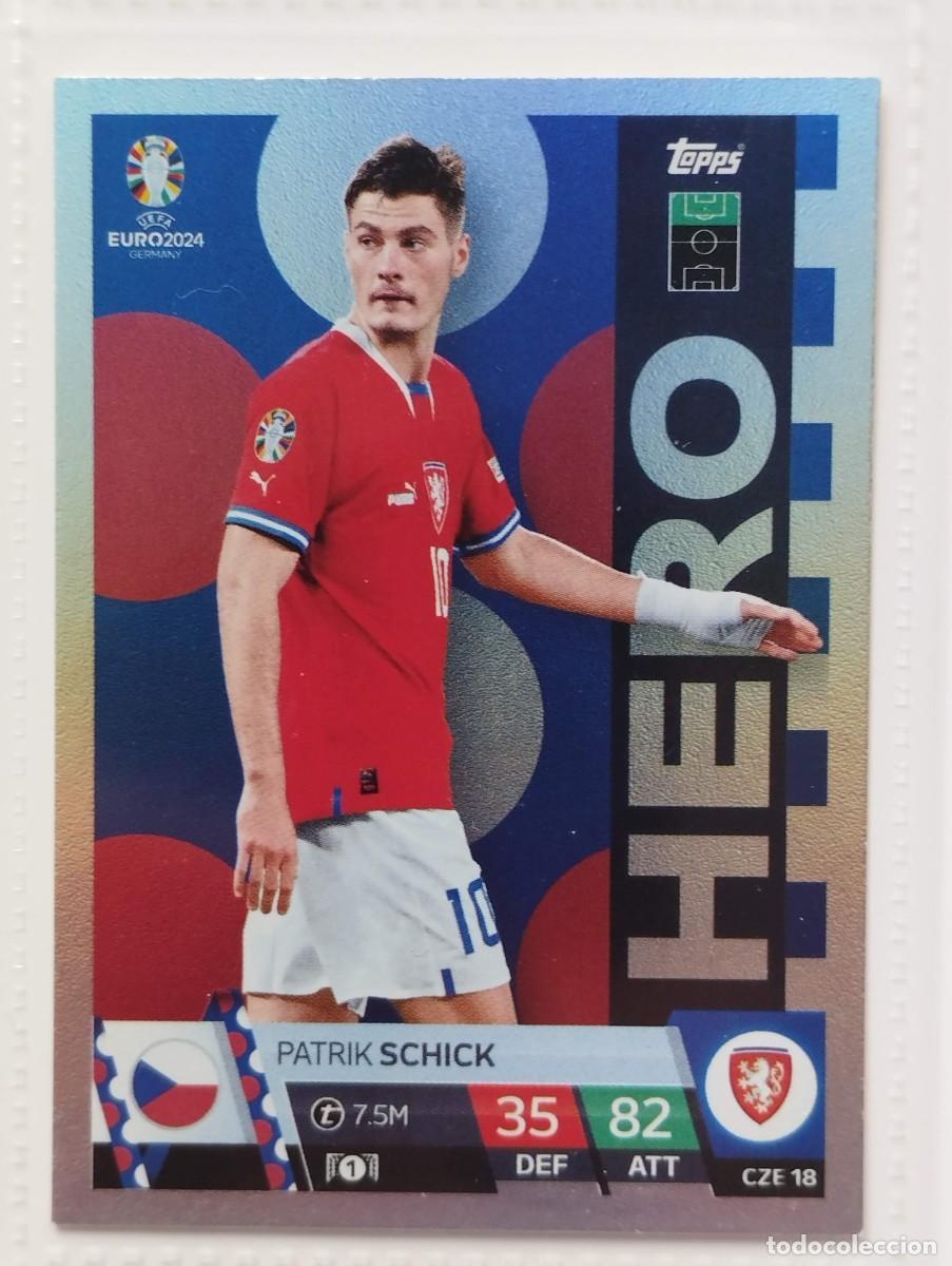 Fu&szlig;ball-Sticker: CROMO CARD EURO 24 EUROCOPA 2024 MATCH ATTAX REPUBLICA CHECA CZE18 SCHICK HERO
