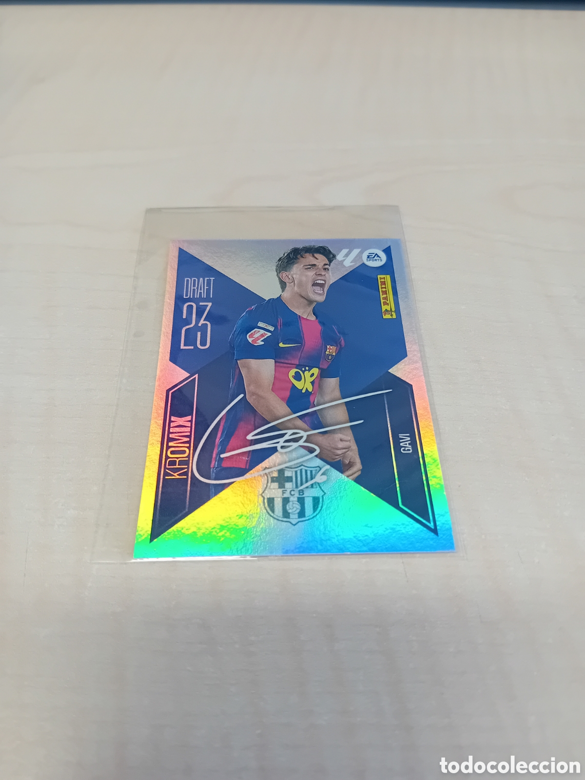 Figurine di Calcio: Gavi K8 Draft 23 Kromix Firmada Barcelona 26 27 2026 2027 Este Panini