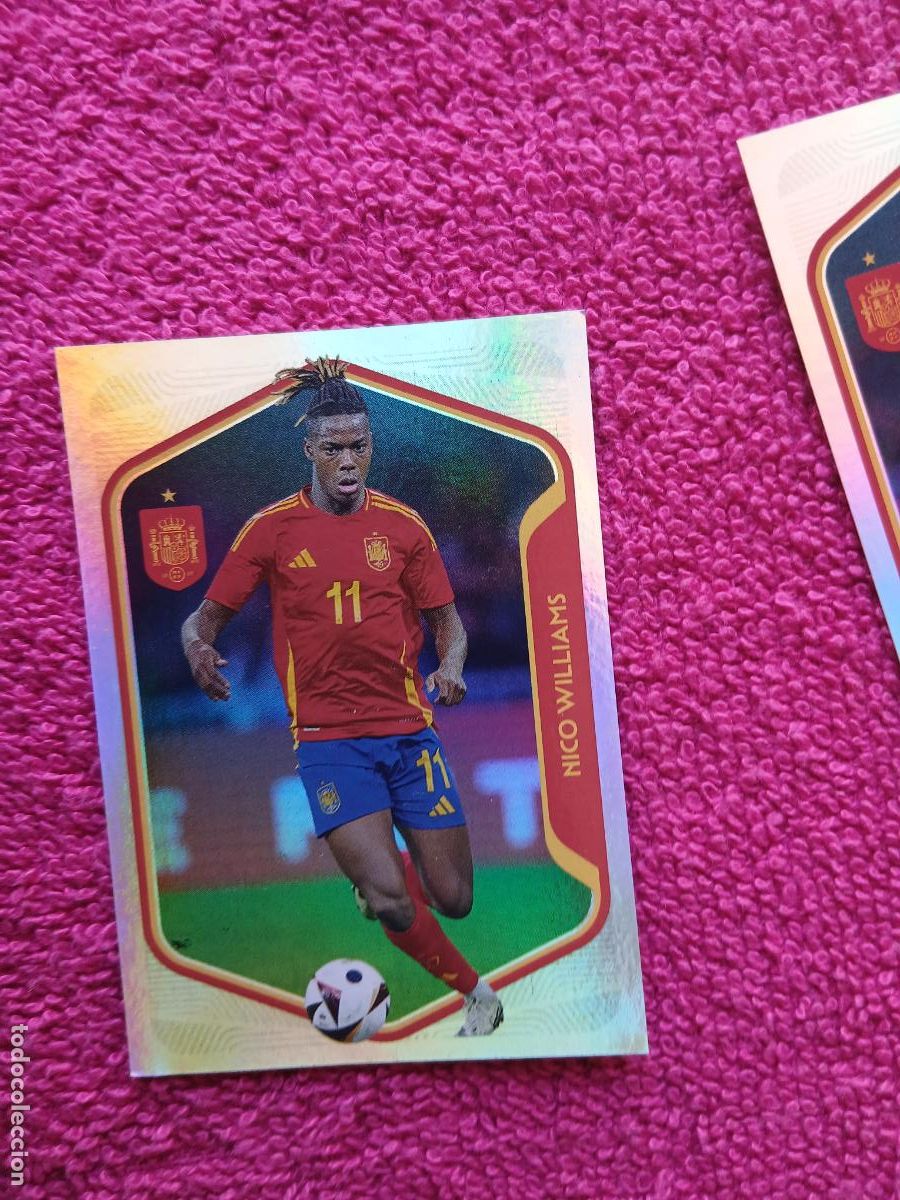 Cromos de f&uacute;tbol: espa&ntilde;a 2026 60 nico williams selecci&oacute;n espa&ntilde;ola panini carrefour family mundial de futbol (H)