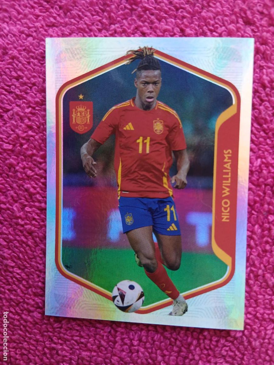 Cromos de f&uacute;tbol: espa&ntilde;a 2026 60 nico williams selecci&oacute;n espa&ntilde;ola panini carrefour family mundial de futbol (H)